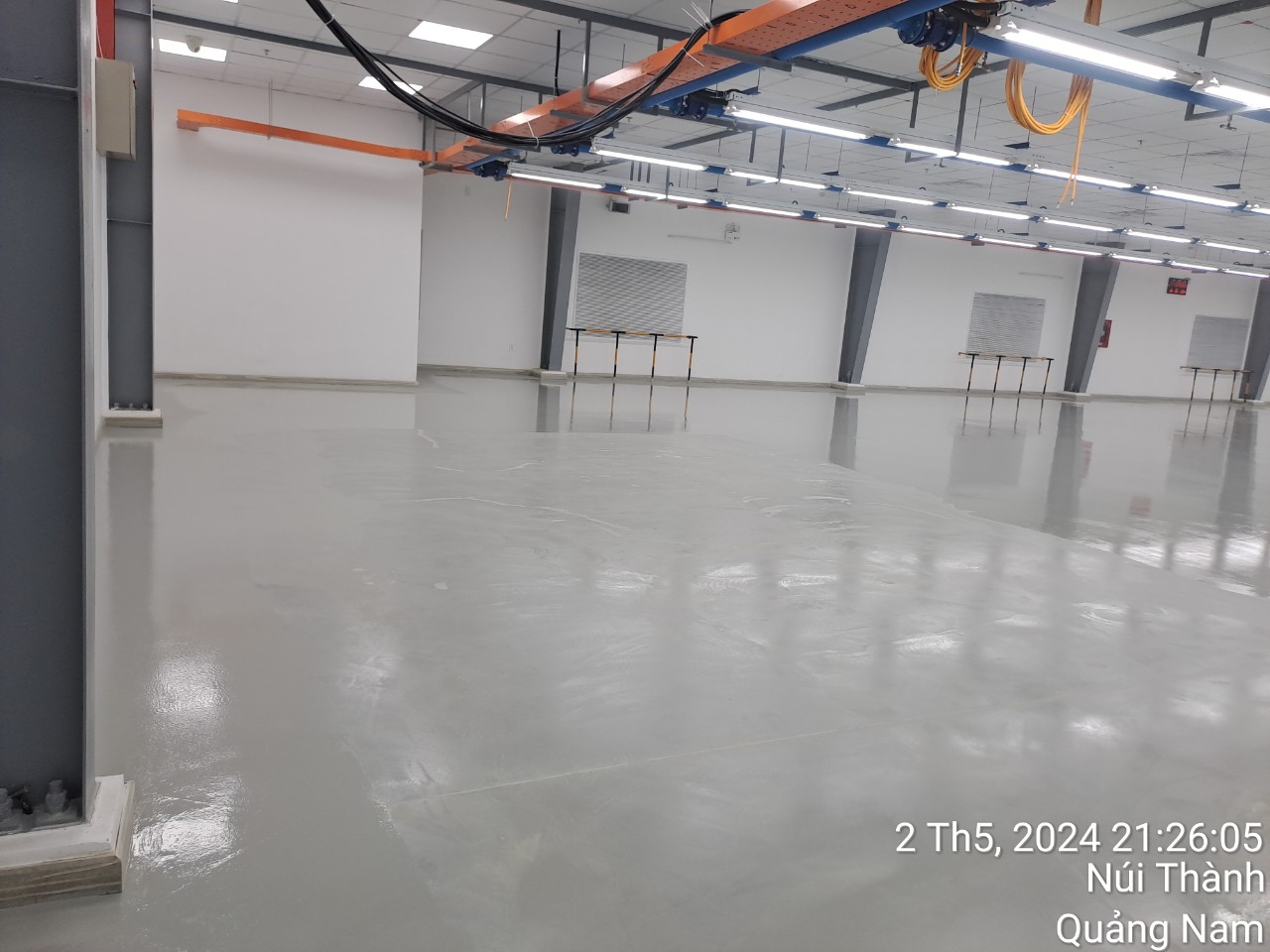 Công trình sơn sàn epoxy nhà xưởng Cty CCI Việt Nam hơn 2400m2