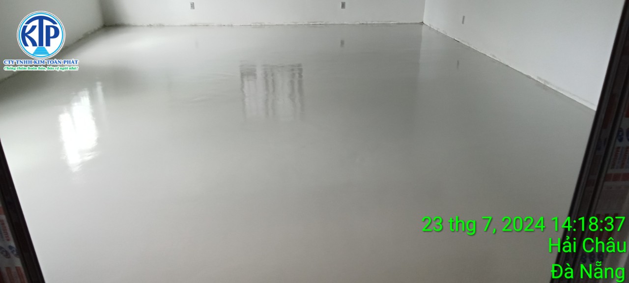 Sơn sàn Epoxy toà Building cực đẹp gần sân bay Đà Nẵng