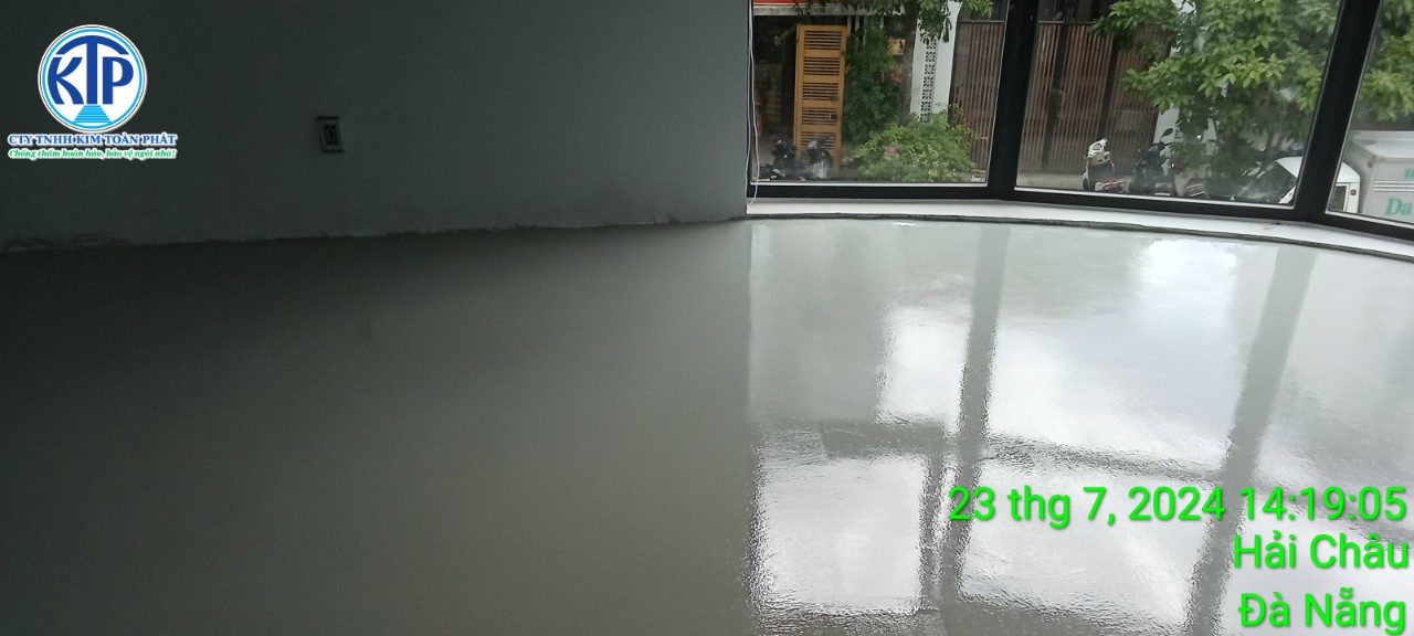 Sơn sàn Epoxy toà Building cực đẹp gần sân bay Đà Nẵng